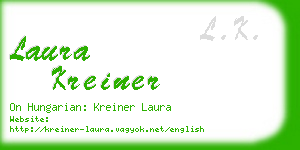 laura kreiner business card